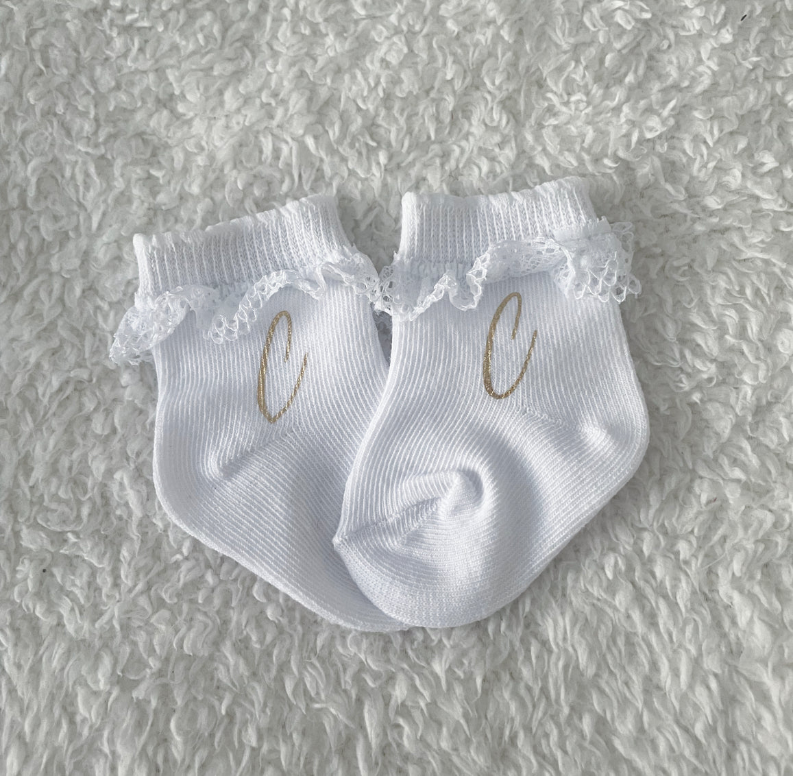 Chaussettes dentelle blanche