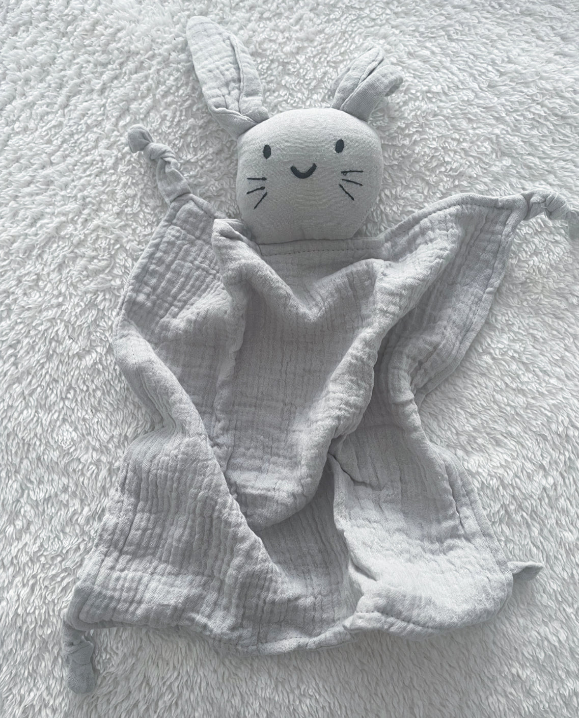 Doudou Lapin gaz de coton