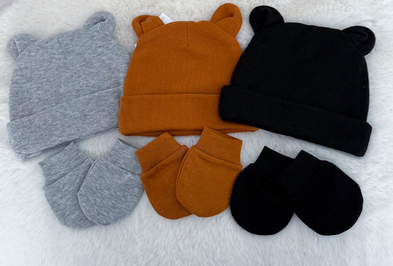 Bonnet oreilles et moufles à personnaliser