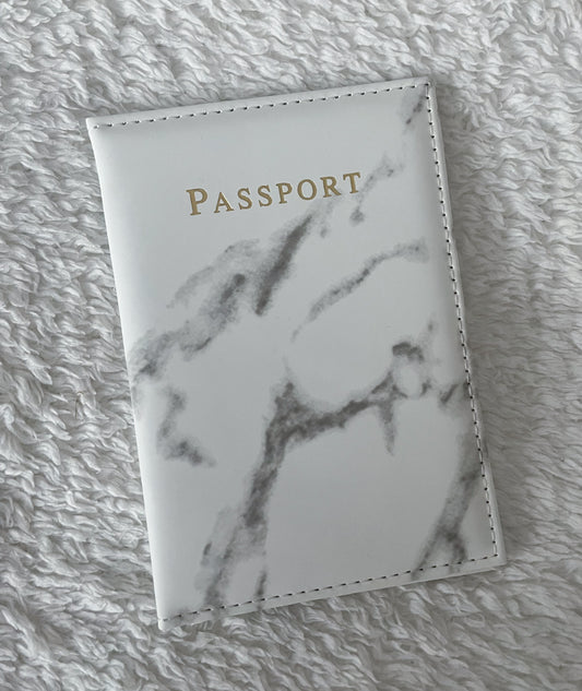 Protège passeport marbre