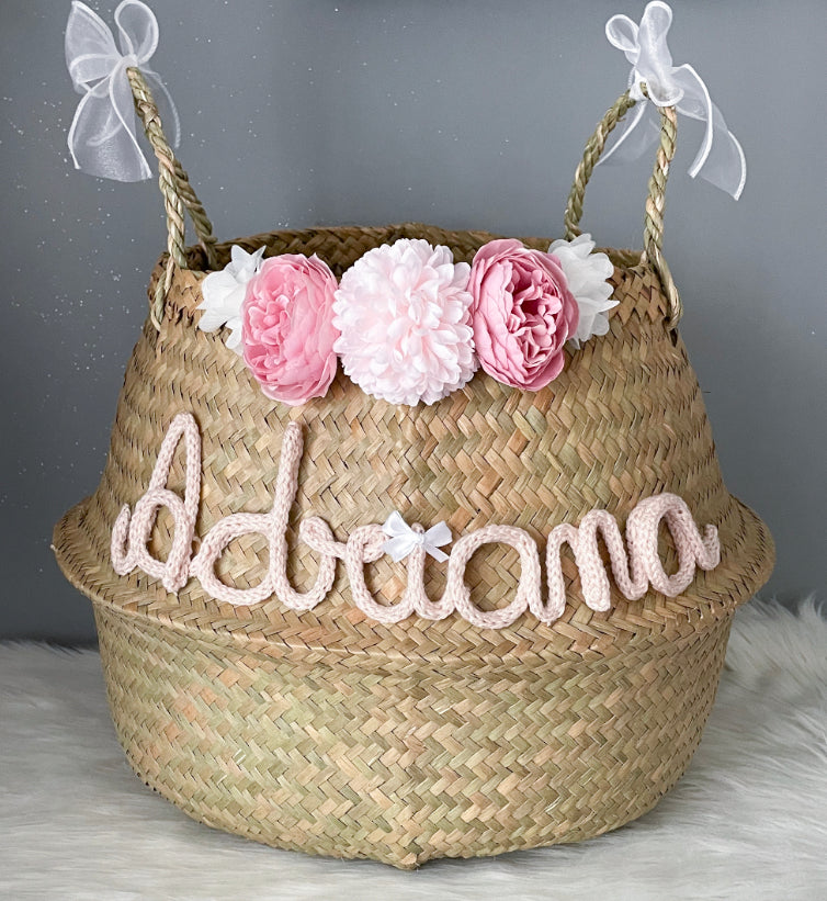 Panier naturel à Fleurs