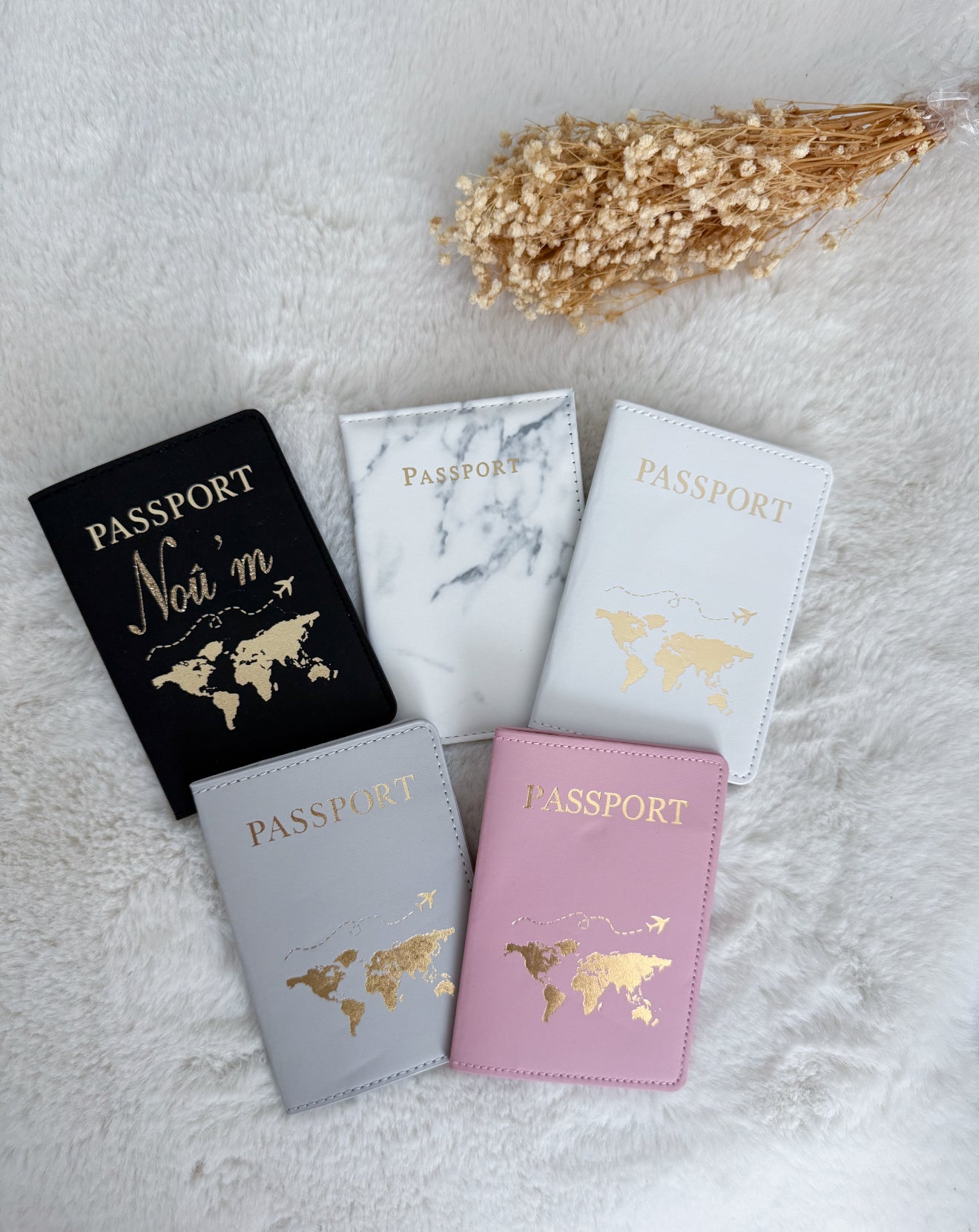Protège-Passeport Personnalisé – 5 Coloris
