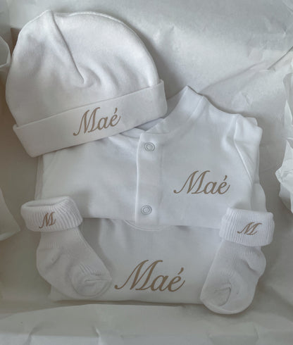 Coffret ma première tenue de naissance à personnaliser