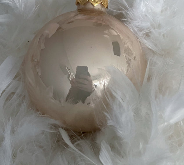 Boule de Noël en verre à personnaliser