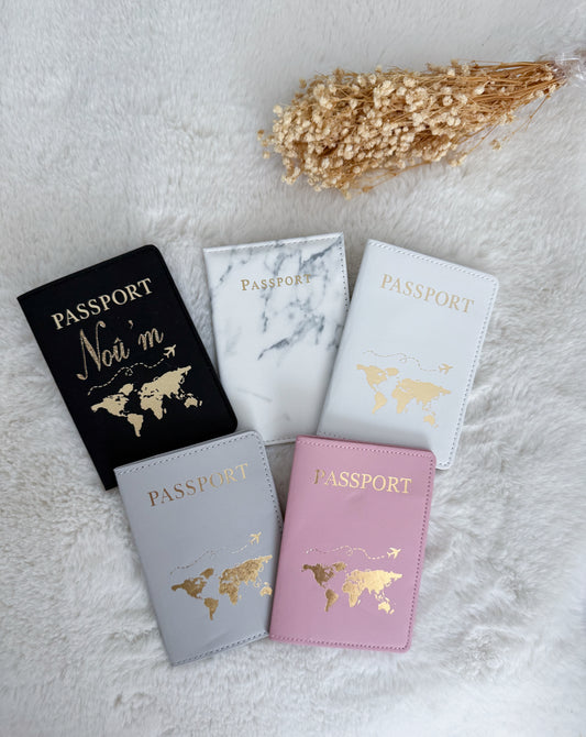 Protège-Passeport Personnalisé – 5 Coloris