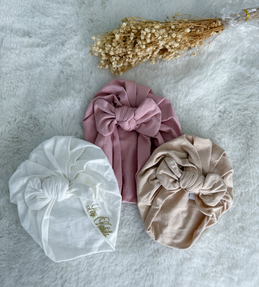 Turban bébé personnalisé – Ruban avec prénom